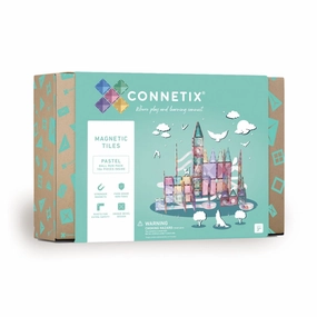 CONNETIX Magnetic Tiles 106 Piece Pastel Ball Run