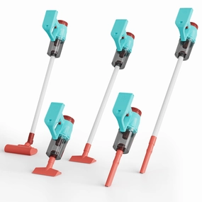 Contixo 3-in-1 Kids Cleaning Toy Set with Real Suction and Sounds