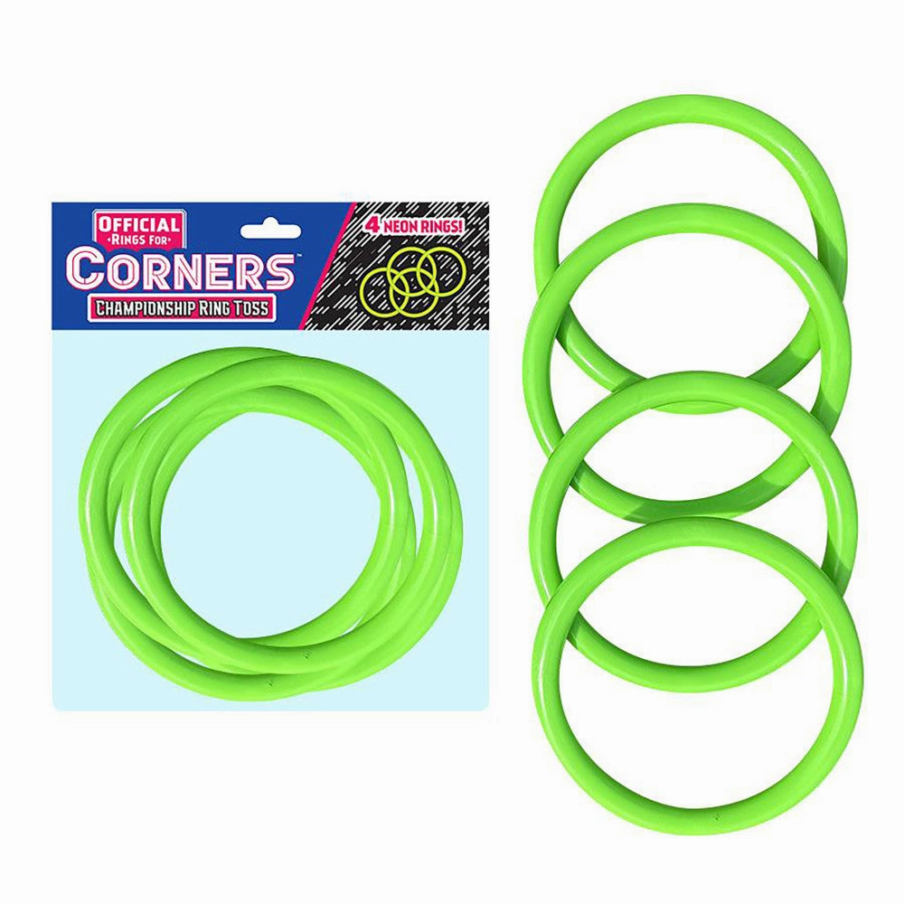 Corners Championship 4pc Green Ring Toss Set - Outdoor & Indoor Fun