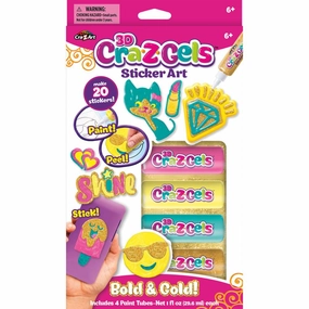 Cra-Z-Art 3D Cra-Z-Gels Sticker Art Bold & Gold