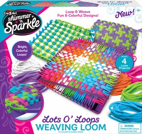 Cra-Z-Art Shimmer 'N Sparkle Lots O' Loops Weaving Loom.