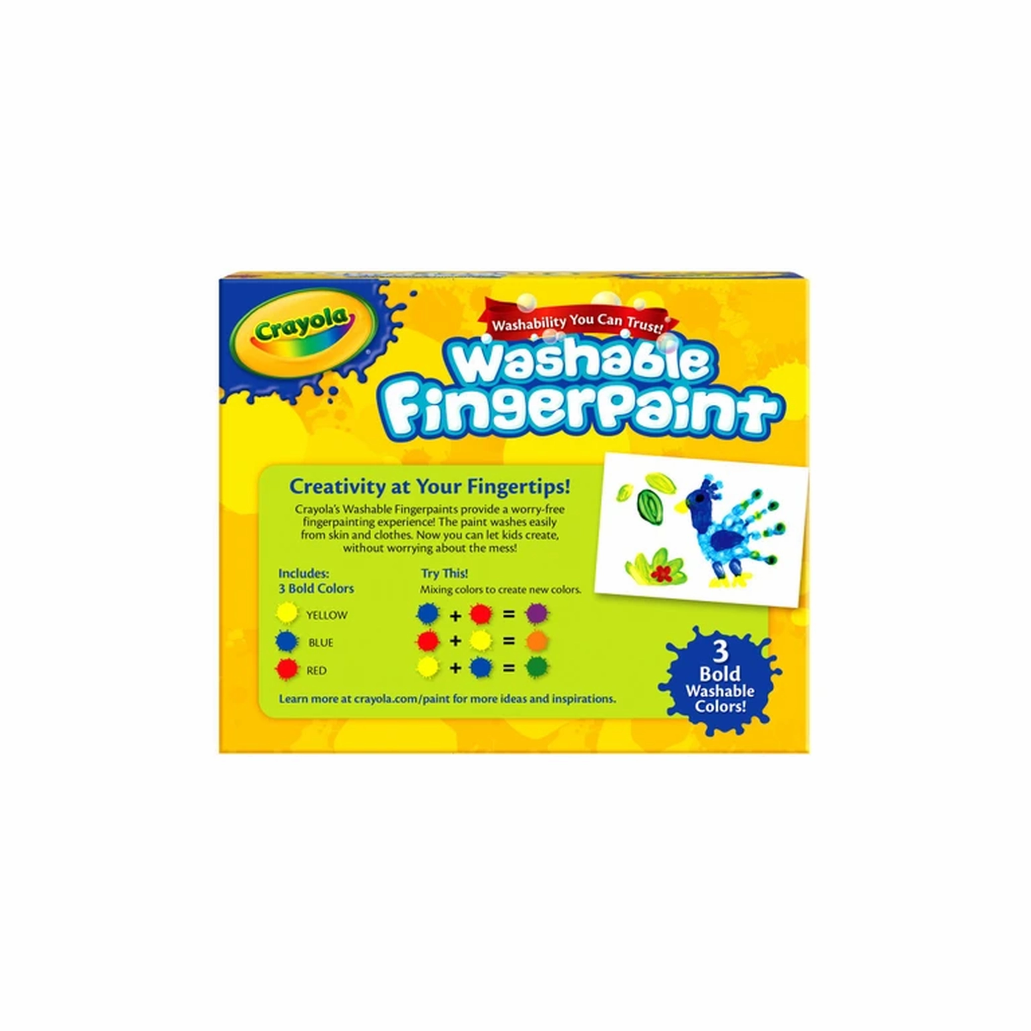 Crayola 3ct Washable Fingerpaints