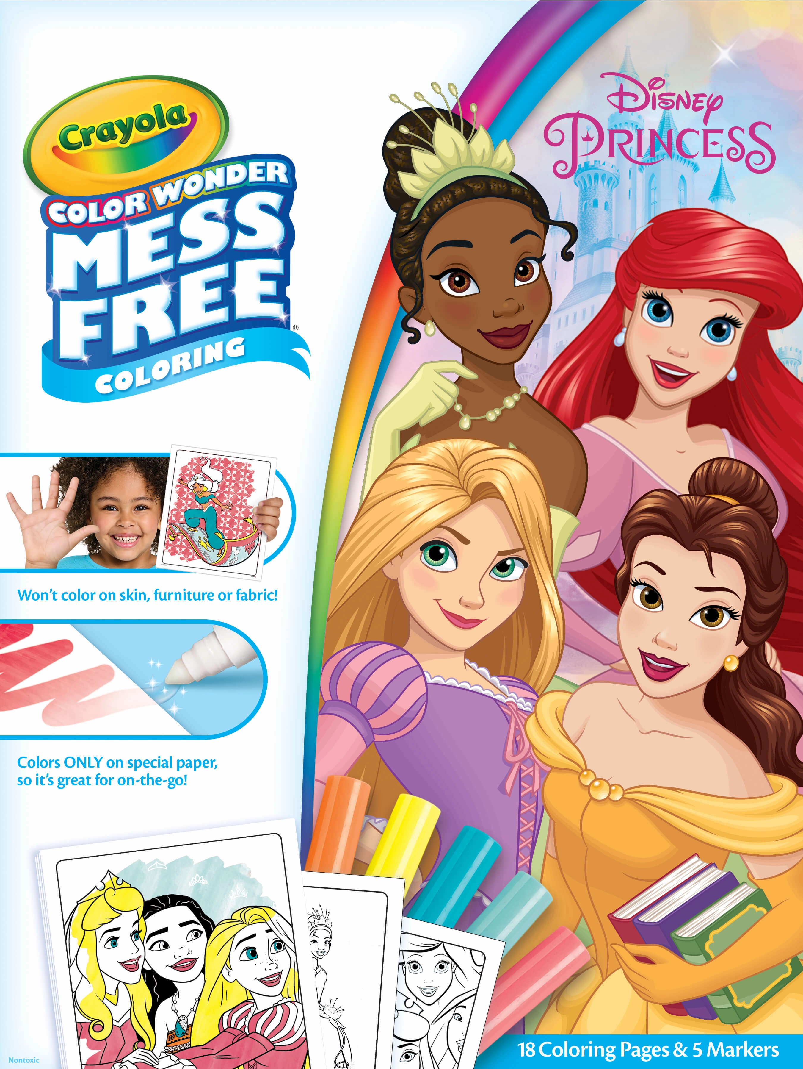 Crayola Colour Wonder Disney Princess Mess Free Colouring Book Ages 3 