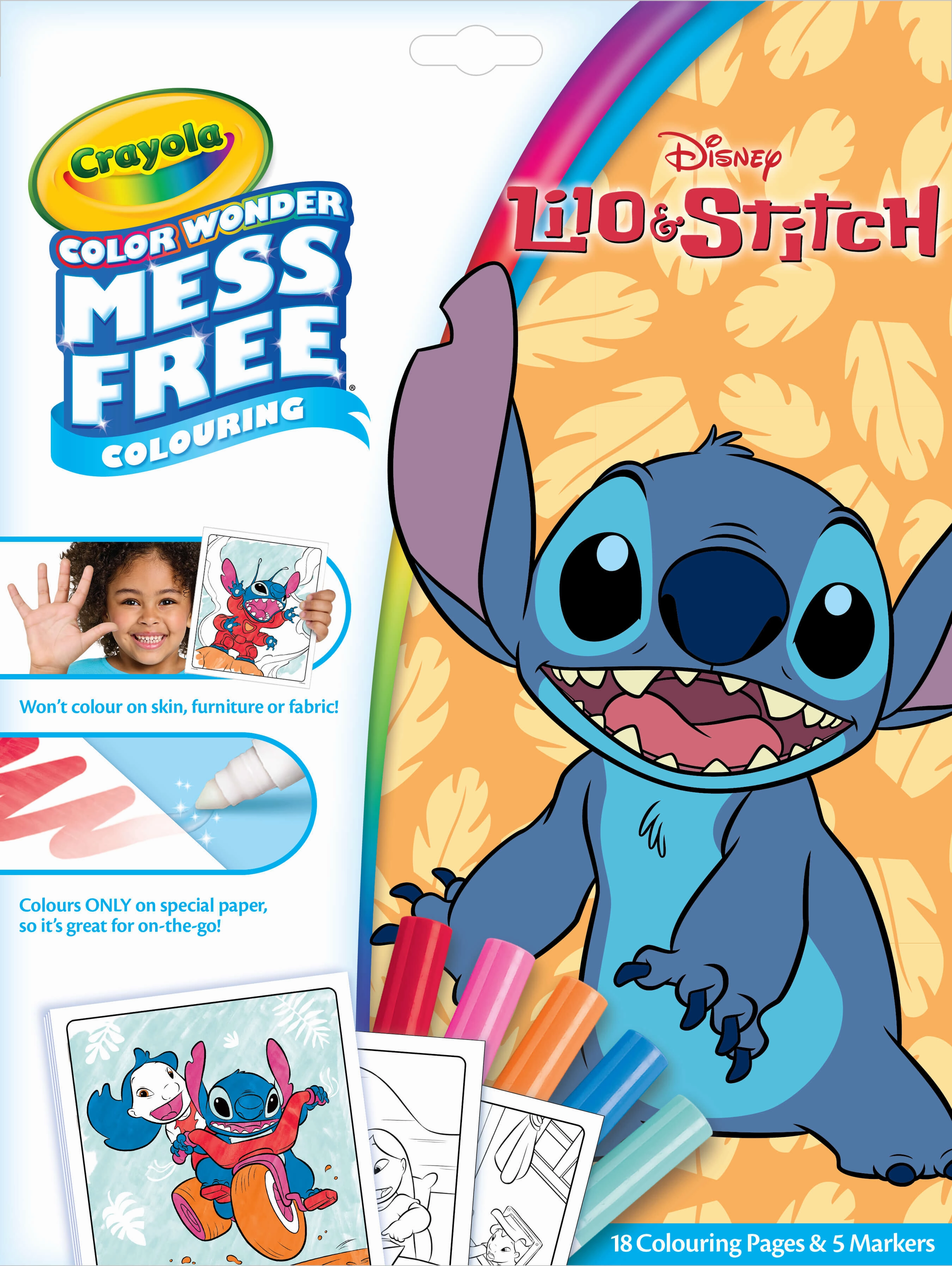 Crayola Colour Wonder Lilo & Stitch Mess Free Colouring Book Ages 3 