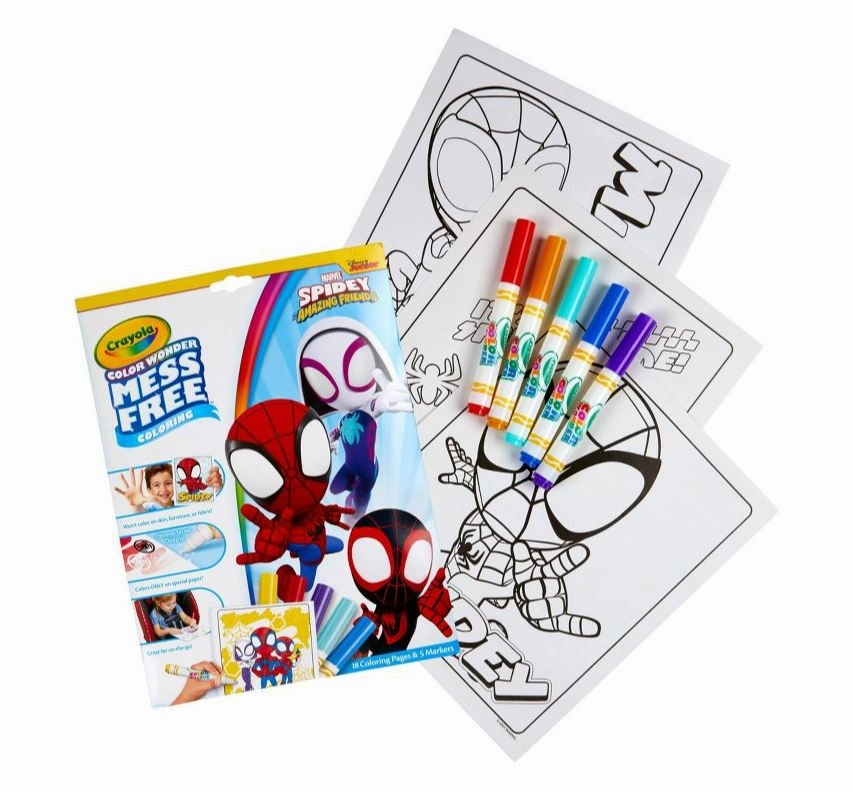 Crayola Colour Wonder Mess Free Colouring Marvel Spidey And His Amazing Friends