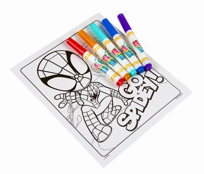 Crayola Colour Wonder Spidey & Amazing Friends Colouring Book Ages 3 