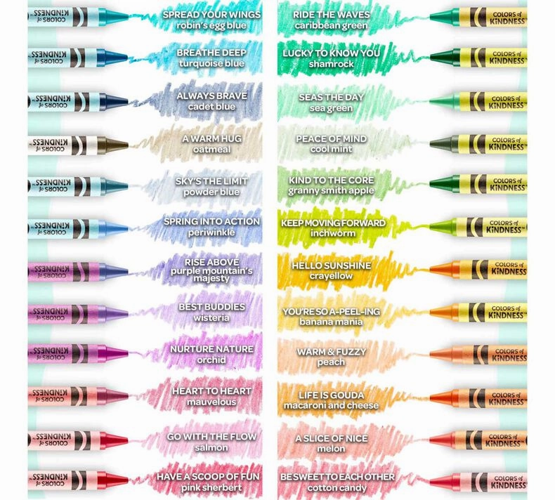 Crayola Colours Of Kindness Crayons 24 Pack