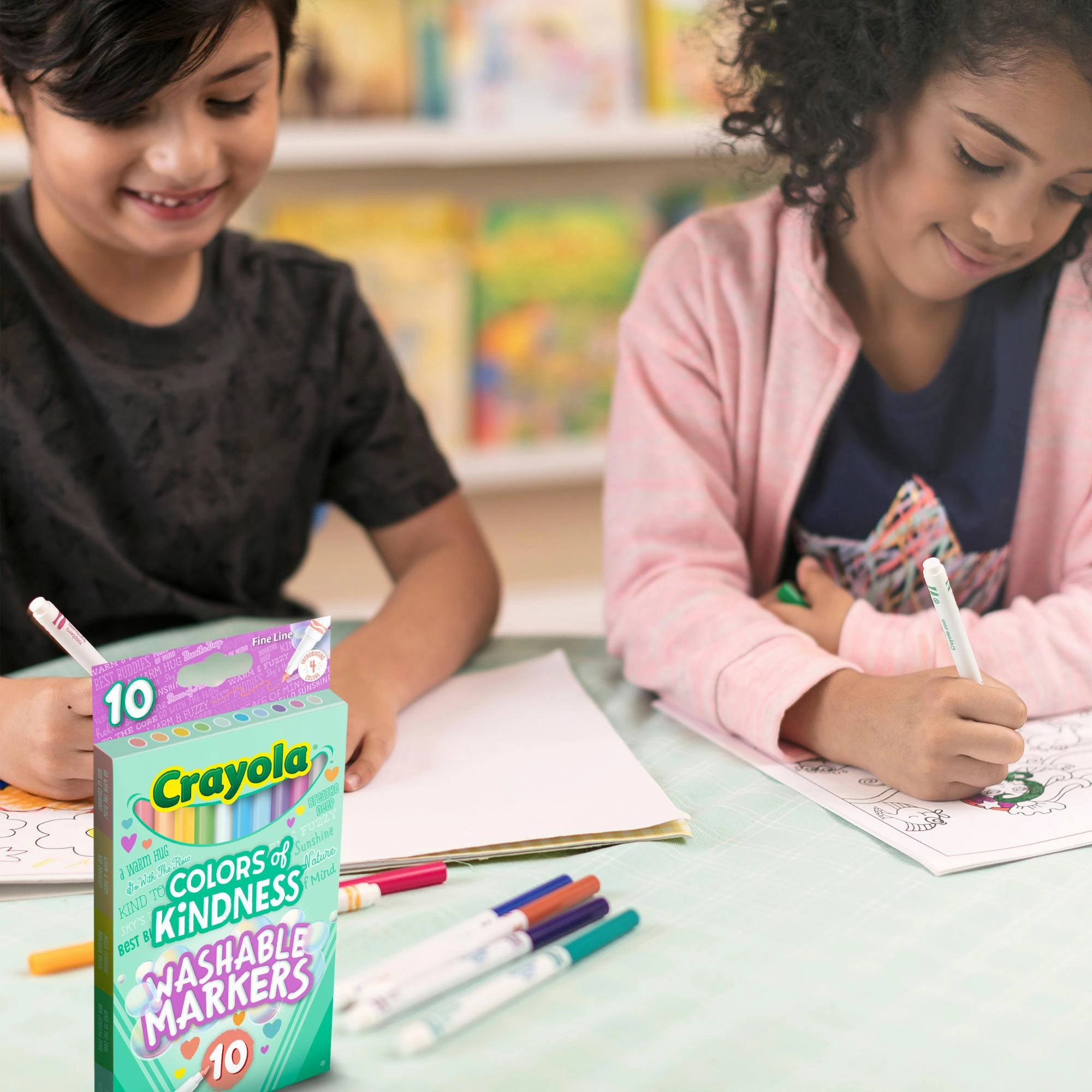 Crayola Colours Of Kindness Fineline Washable Markers 10 Pack
