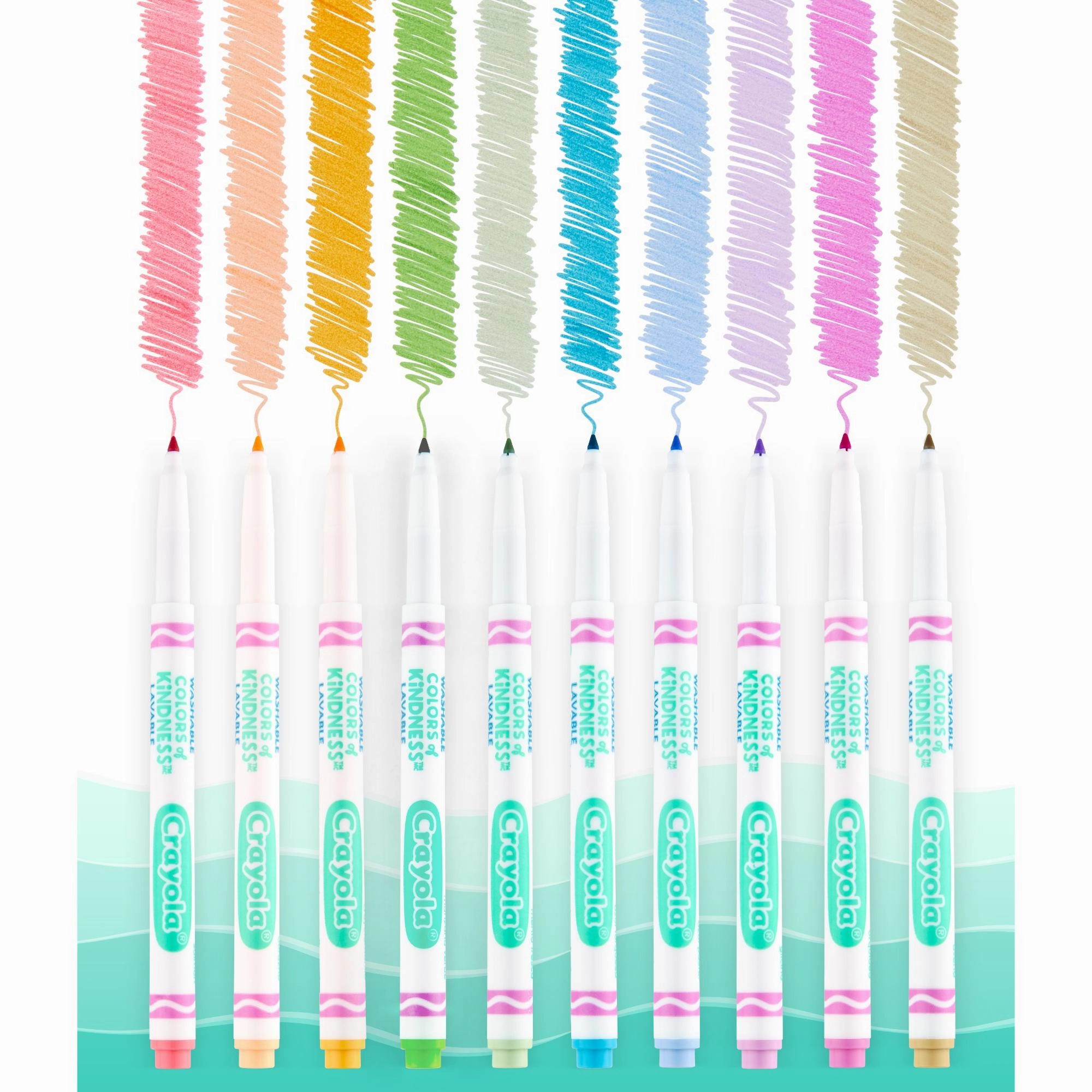 Crayola Colours Of Kindness Fineline Washable Markers 10 Pack