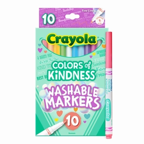 Crayola Colours Of Kindness Fineline Washable Markers 10 Pack