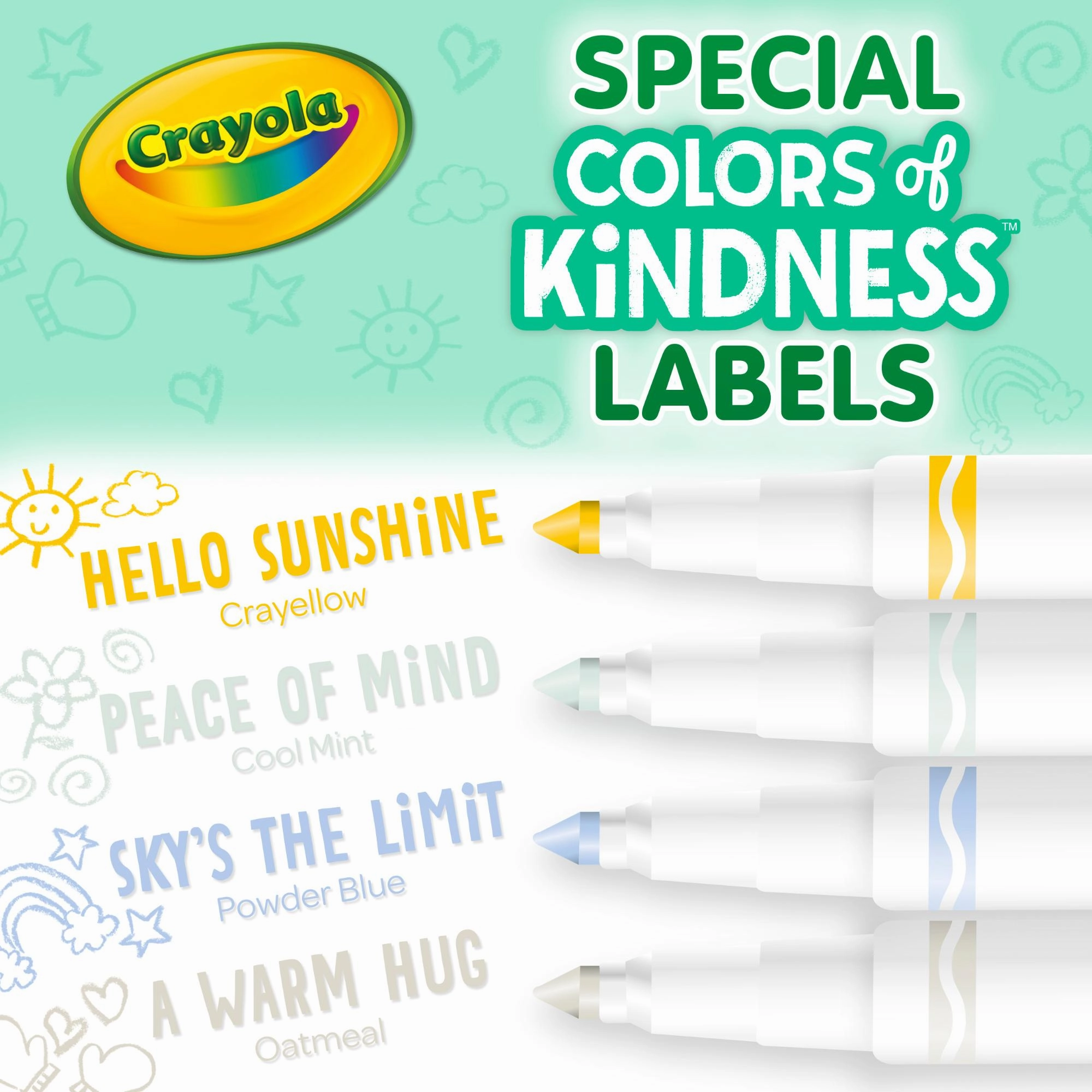 Crayola Colours Of Kindness Fineline Washable Markers 10 Pack