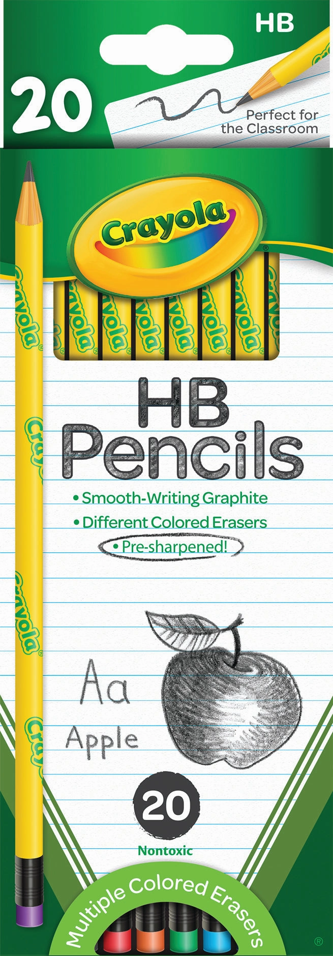 CRAYOLA HB PENCILS 20 PACK