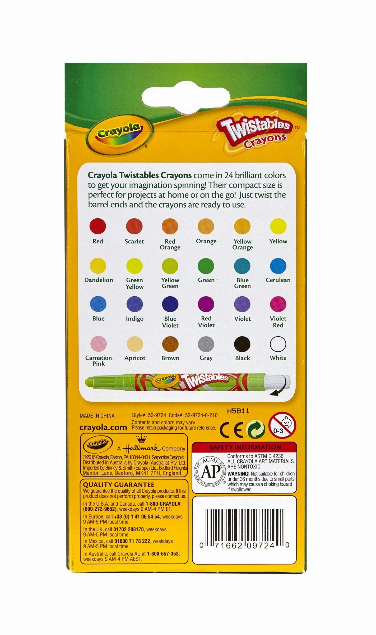 Crayola Mini Twistables Crayons 24 Pack