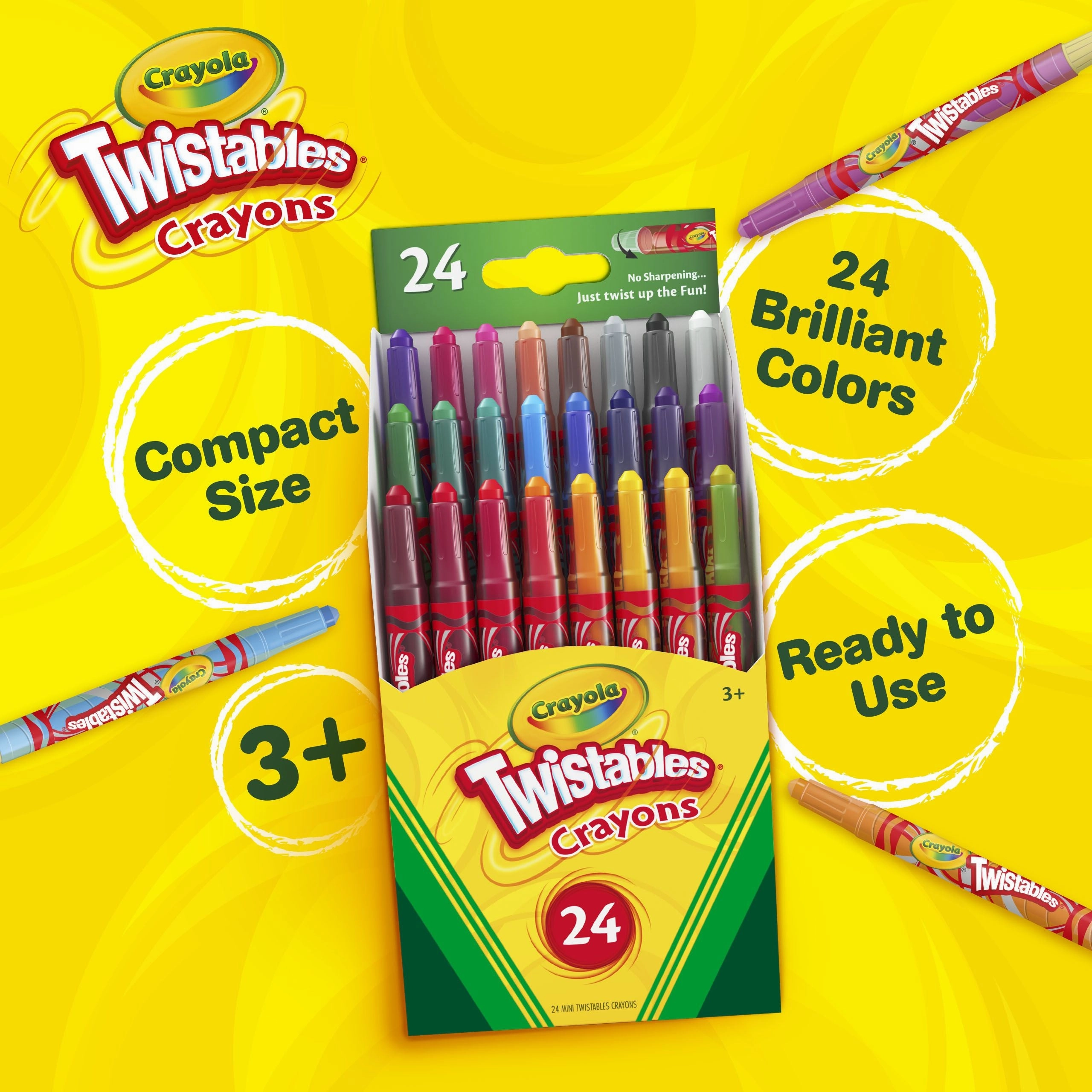 Crayola Mini Twistables Crayons 24 Pack
