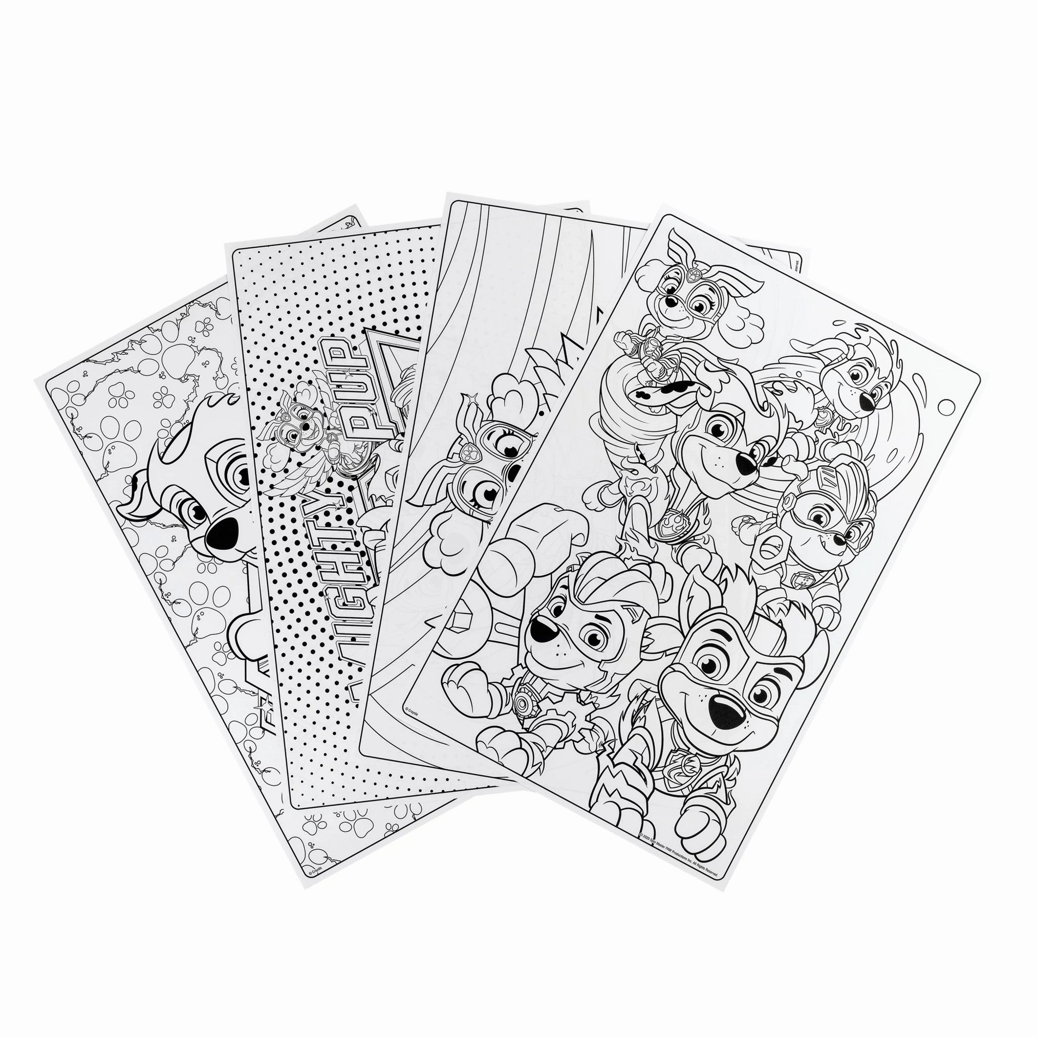 Crayola PAW Patrol Mighty Pups Charged Up Giant Colouring Pages
