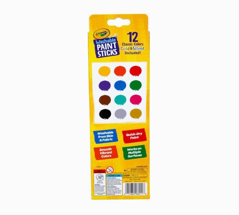 Crayola Washable Paint Sticks 12 Pack