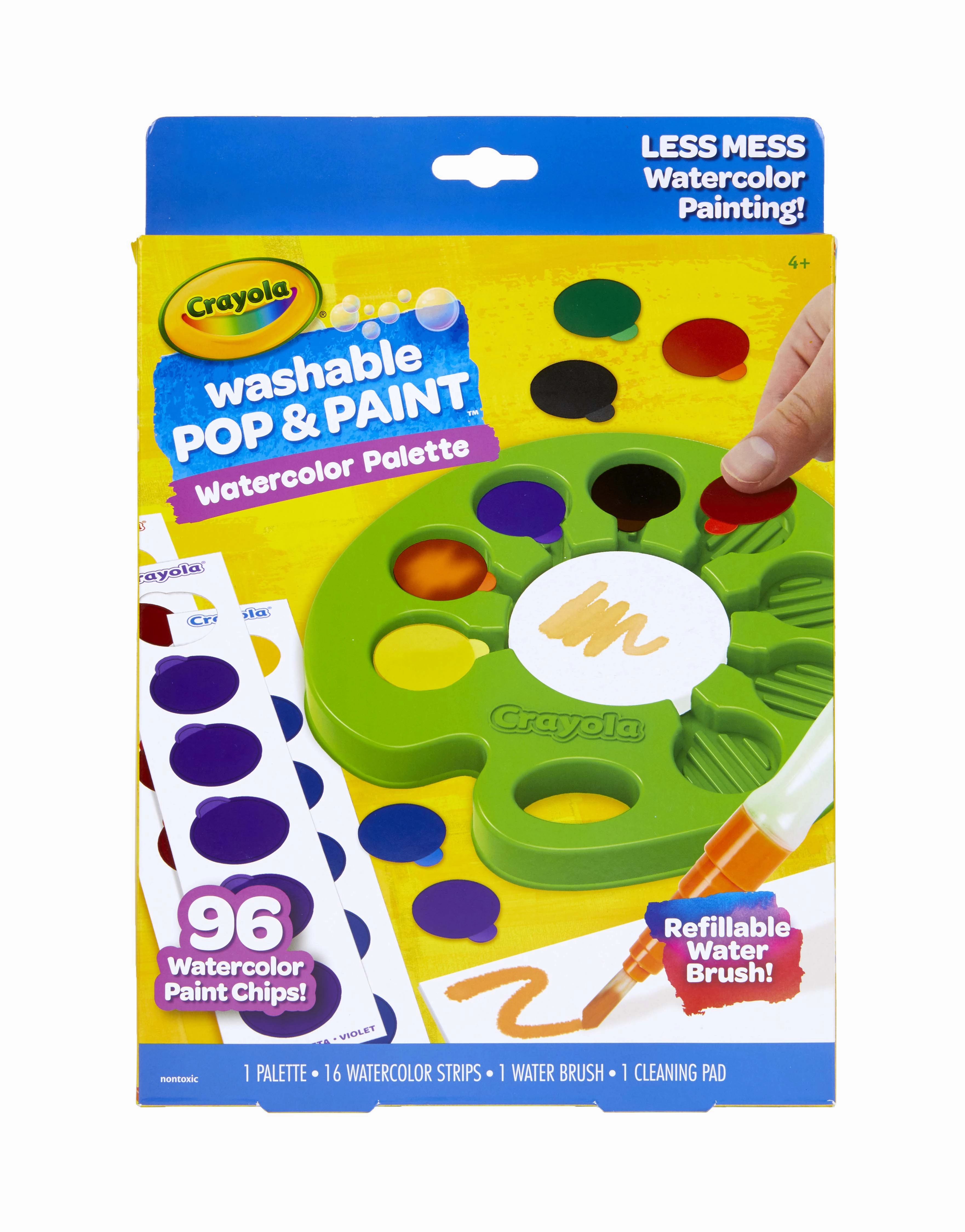 Crayola Washable Pop & Paint WaterColour Palette