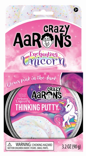 Crazy Aaron's Glowbrights Enchanting Unicorn Thinking Putty for Age 3 
