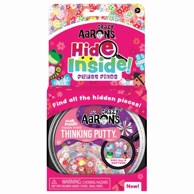 Crazy Aaron's Hide Inside Flower Finds Thinking Putty for Age 3 and Up