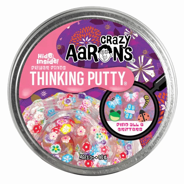Crazy Aaron's Hide Inside Flower Finds Thinking Putty for Age 3 and Up