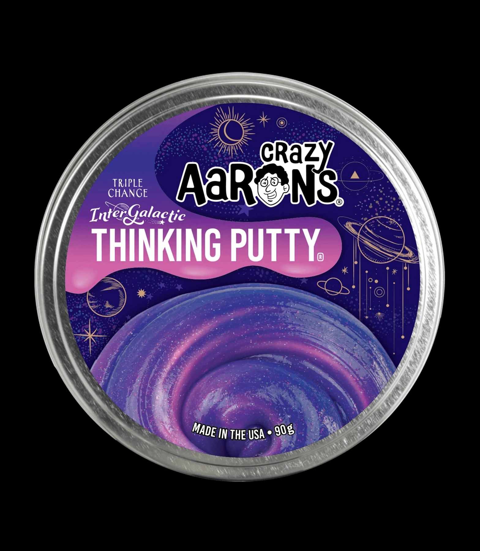 Crazy Aaron's Hypercolour Intergalactic Thinking Putty for Ages 3 & Up