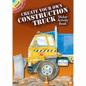 Create Your Own Construction Truck Sticker Activity Book