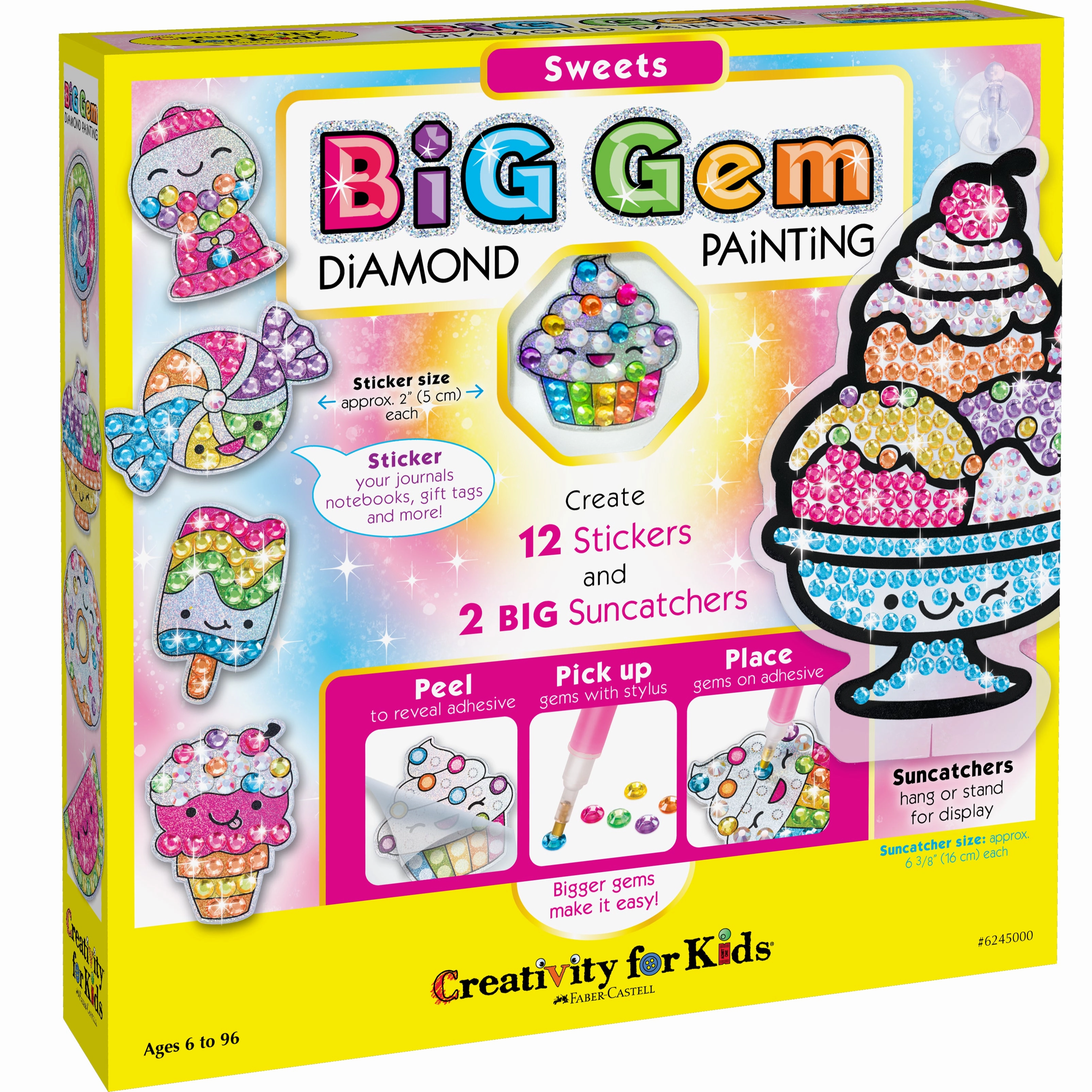 Creativity for Kids Big Gem Diamond Painting Kit - Sweet Treats Edition