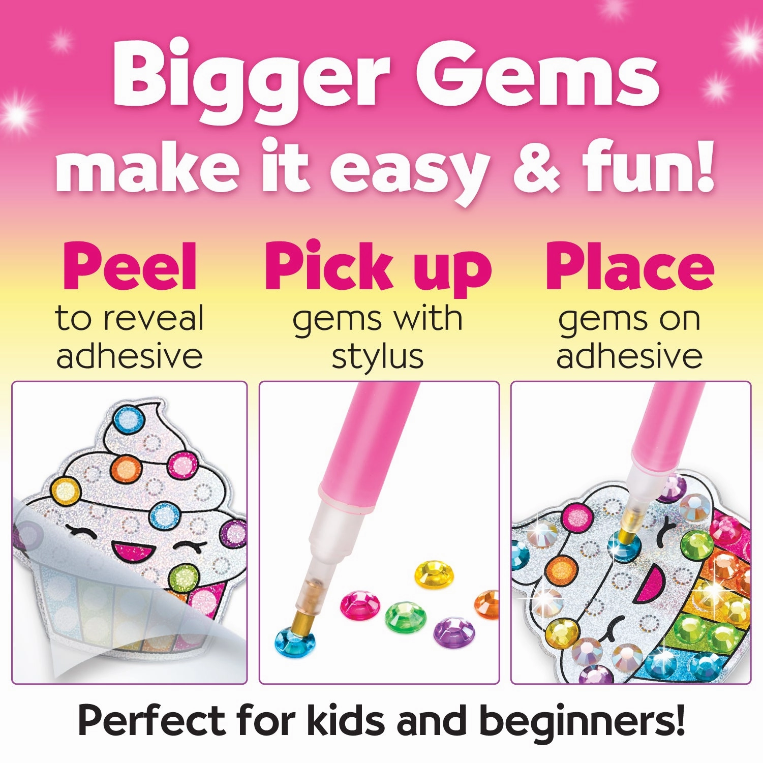 Creativity for Kids Big Gem Diamond Painting Kit - Sweet Treats Edition