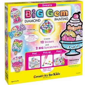 Creativity for Kids Big Gem Diamond Painting Kit - Sweet Treats Edition