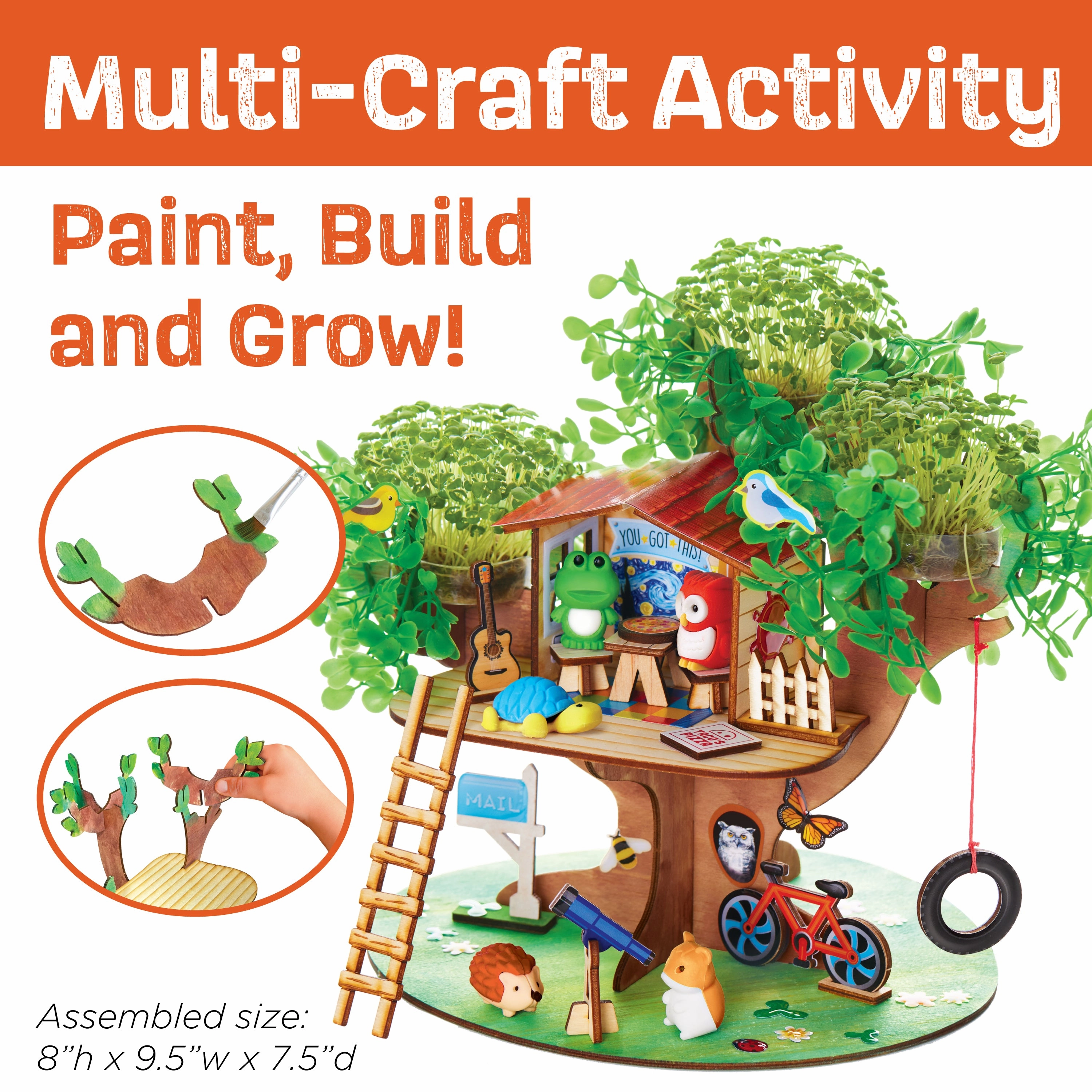 Creativity for Kids Build and Grow Tree House - Eco-Friendly Craft Kit