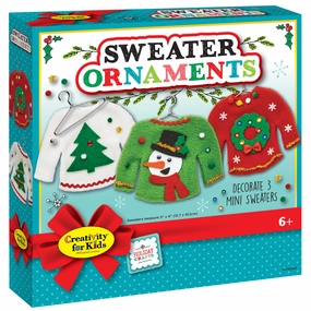 Creativity for Kids Holiday Sweater Ornaments Craft Kit