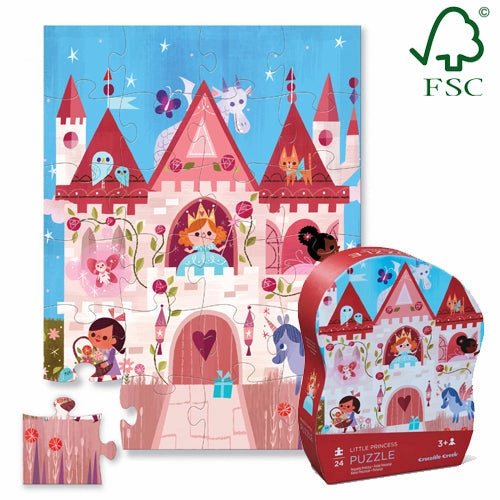 Crocodile Creek 24 Piece Mini Shaped Puzzle Little Princess