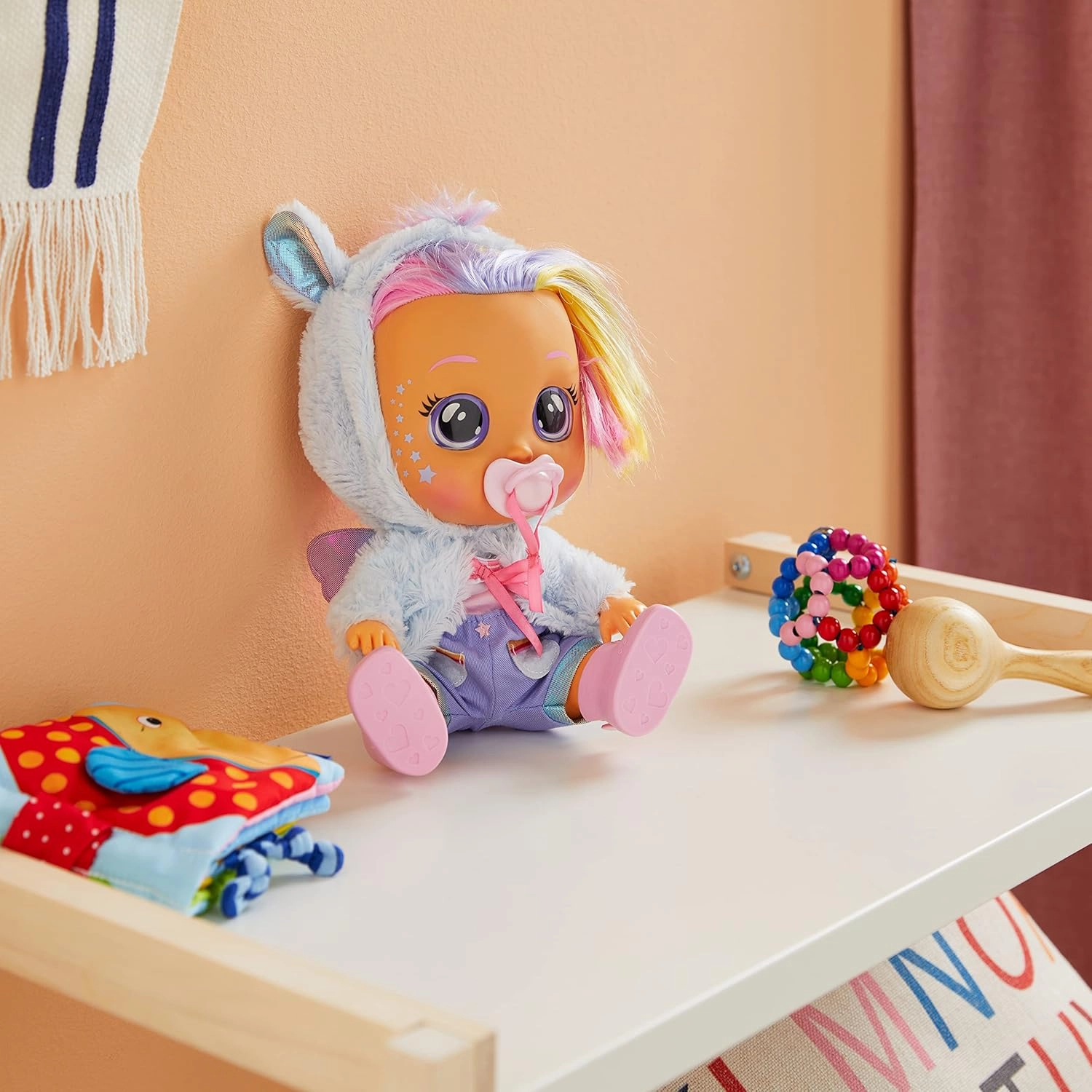 Cry Babies 12'' Dressy Jenna Doll With Tears And Sounds Feature For Baby and Toddlers Ages 18 Months and Up
