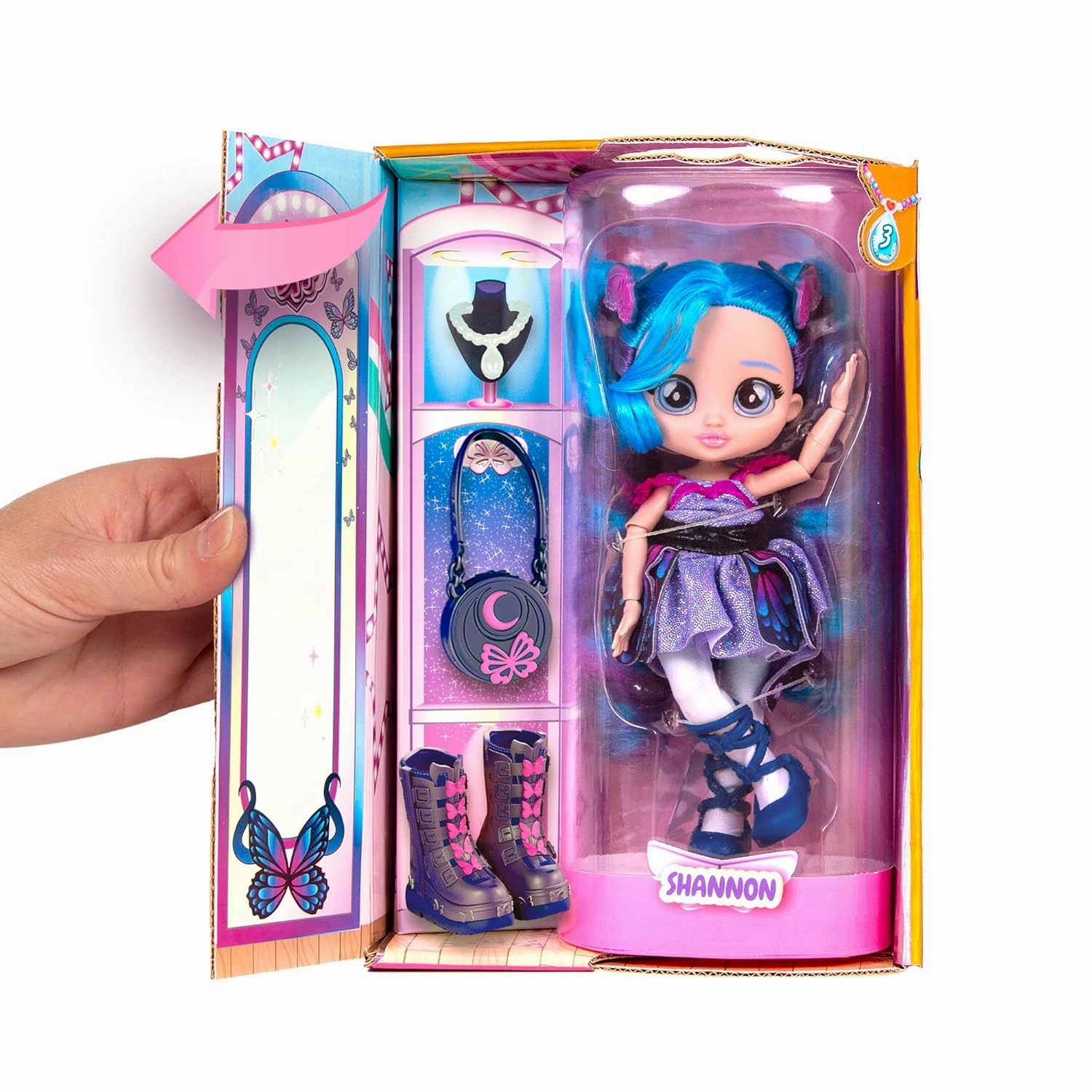 Cry Babies BFF Shannon Fashion Doll With Long Hair Including Outfit And Accessories For Ages 3 And Up