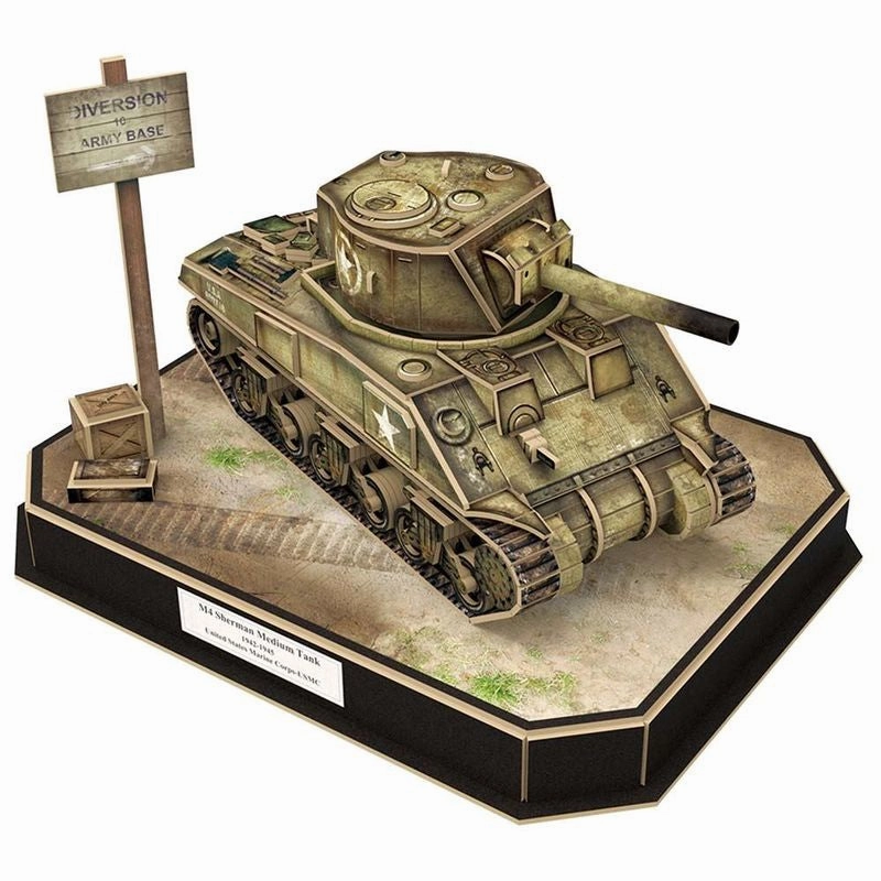 Cubic Fun 3D Puzzle U.S. M4A4 Sherman Tank