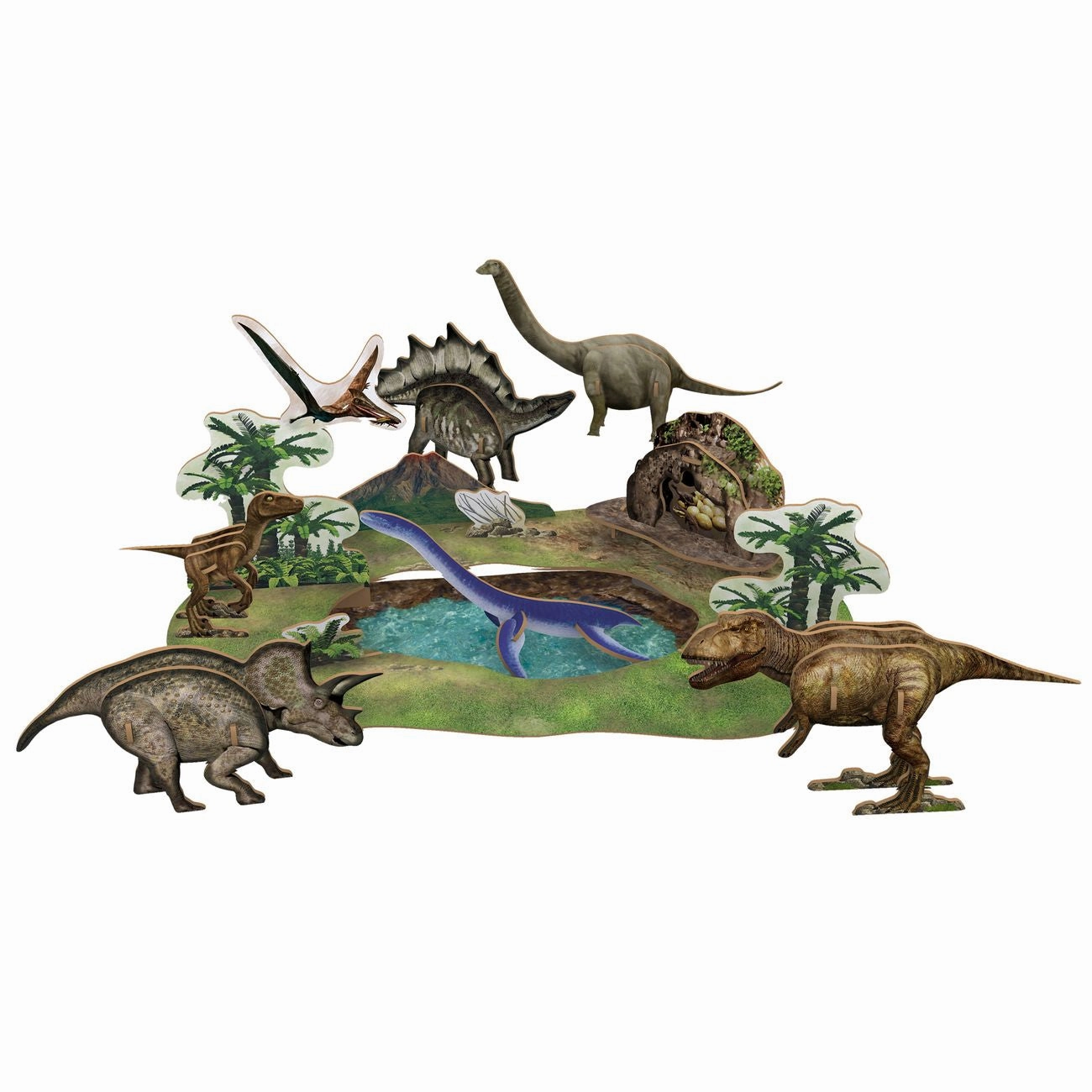 Cubic Fun National Geographic 3D Puzzle Dinosaur Park