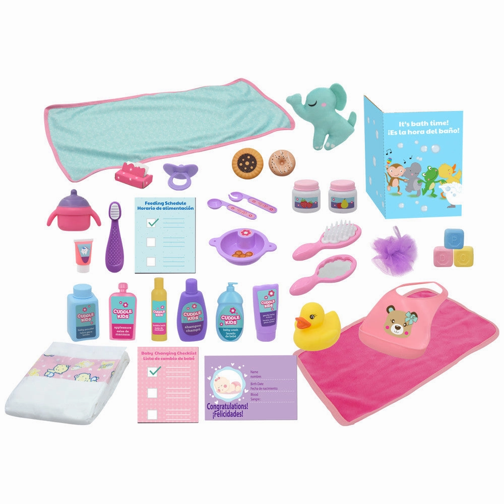 Cuddle Kids 15-inch - Pink Tutu Love N' Feed Playset