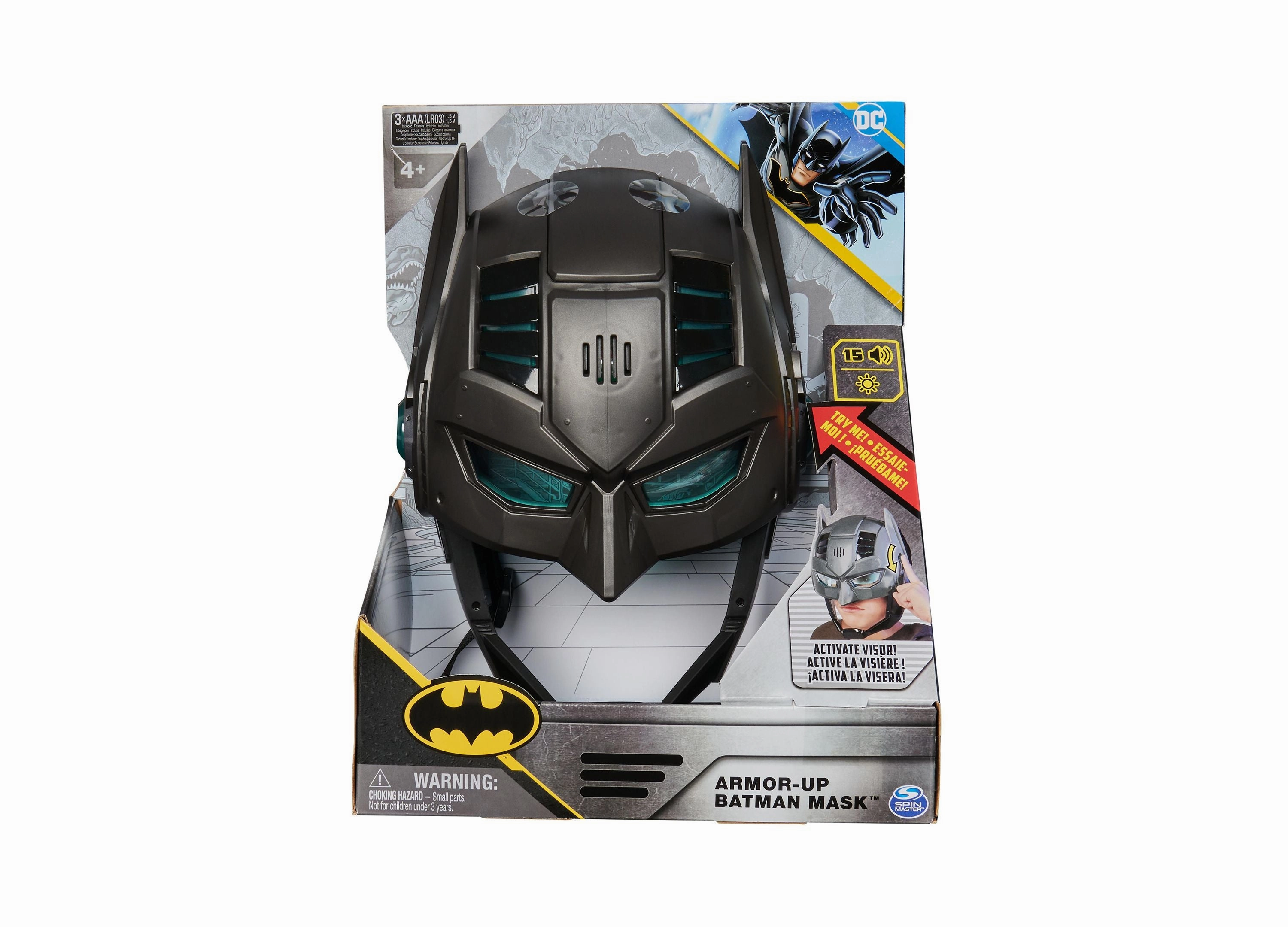 DC Comics Interactive Armor-Up Batman Mask with Sounds and Lights