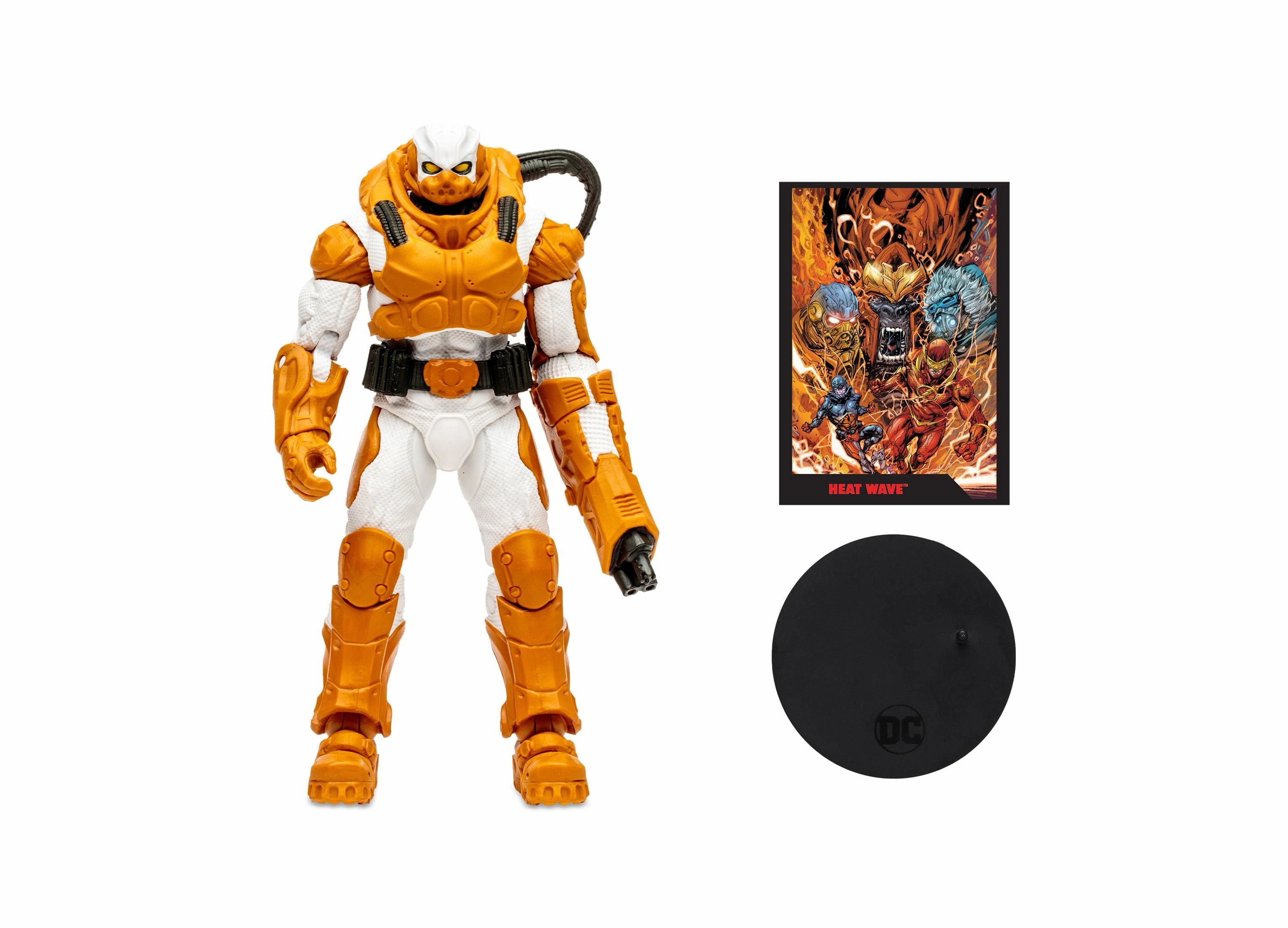 DC Direct Heat Wave 7-Inch Action Figure with Collectible Comic and Art Card