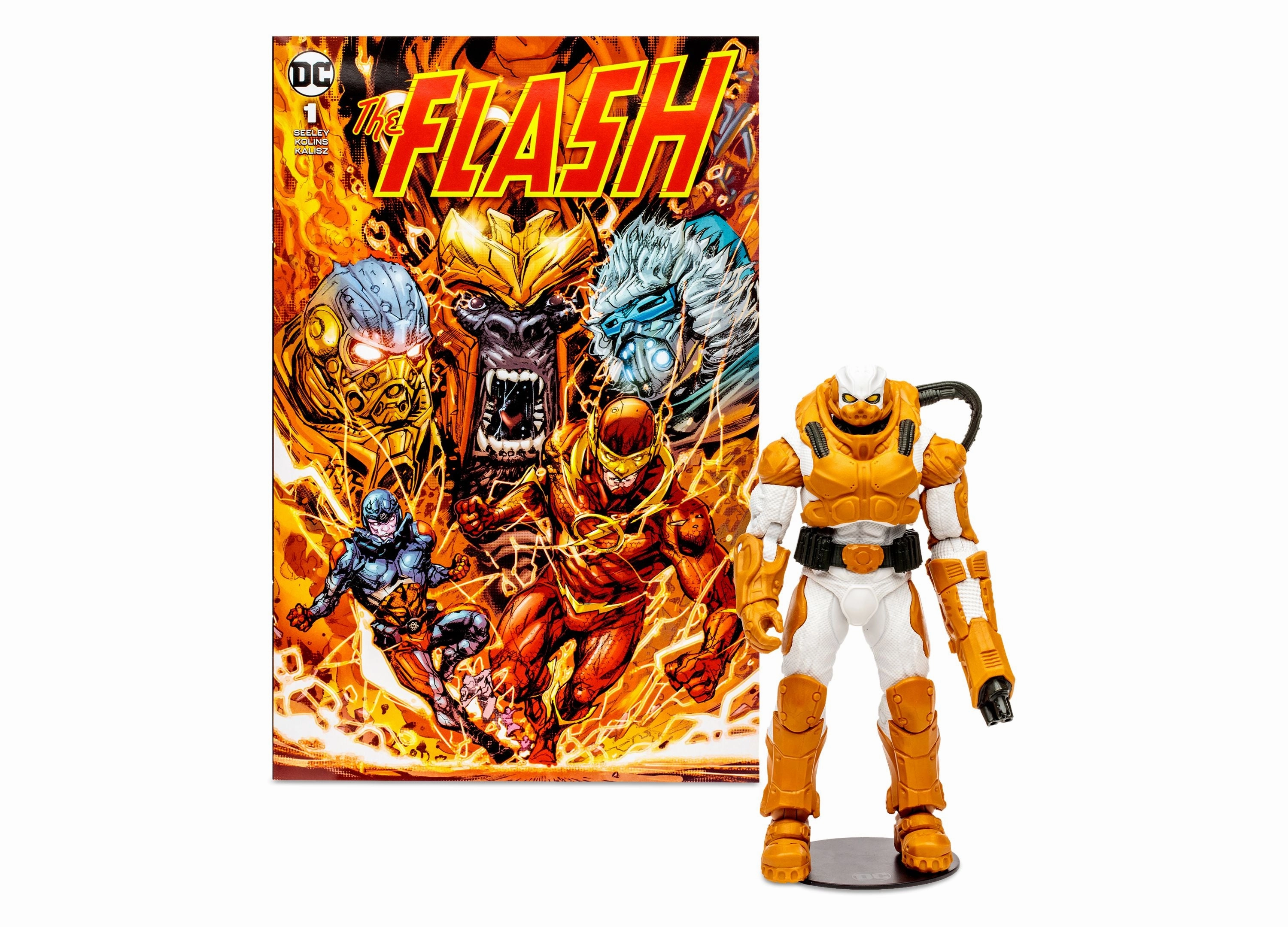 DC Direct Heat Wave 7-Inch Action Figure with Collectible Comic and Art Card