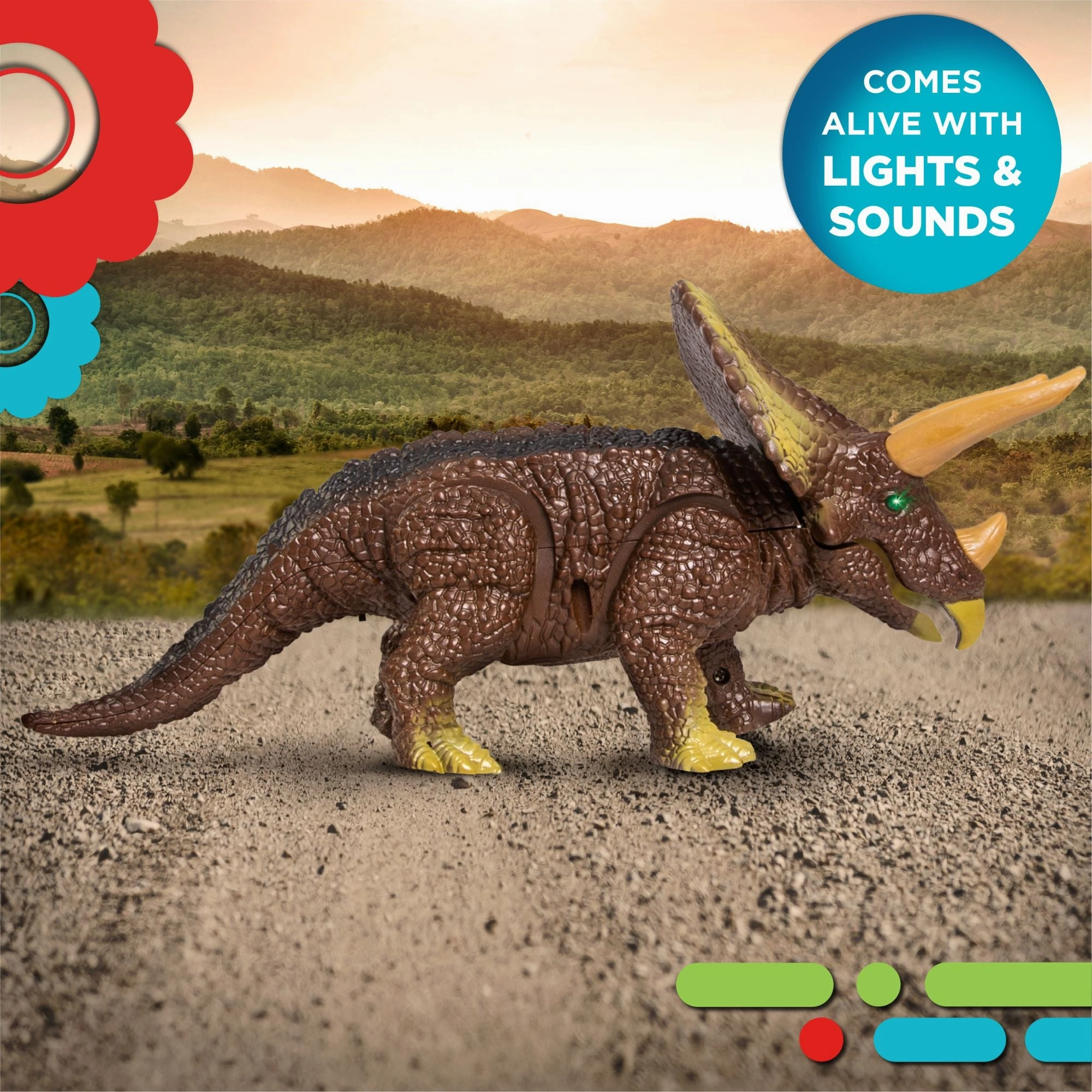 Discovery Triceratops Remote Control Pet Creature