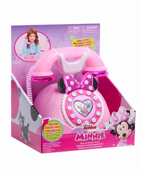 Disney Junior Minnie Mouse Ring Me Rotary Phone  Iridescent Pink