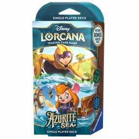 Disney Lorcana Series 6 Azurite Sea Single-Player Deck: Emerald & Sapphire