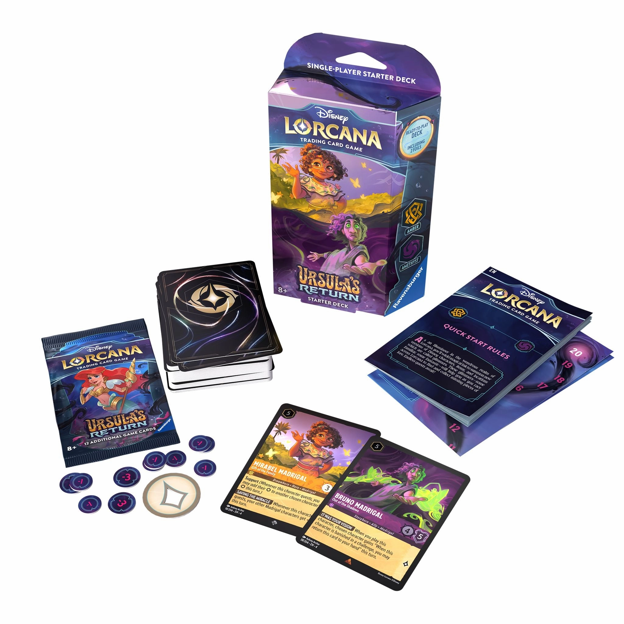 Disney Lorcana TCG S4 Ursula's Return Starter Deck  Amber & Amethyst