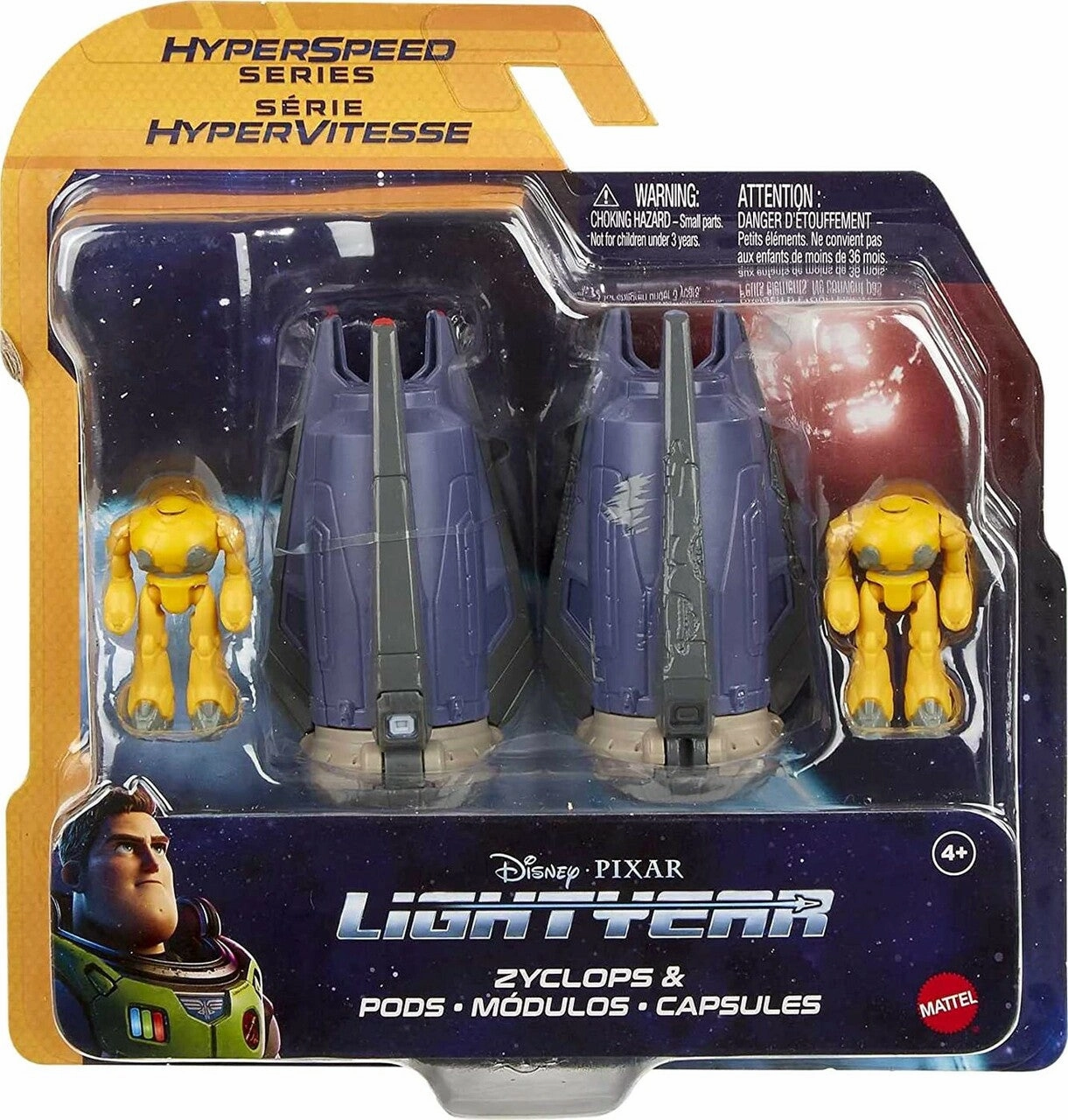 Disney Pixar Lightyear Hyperspeed Series Ship Zyclops & Pods