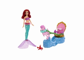 Disney Princess Ariel's Rolling Chariot with Mermaid Fashion Doll