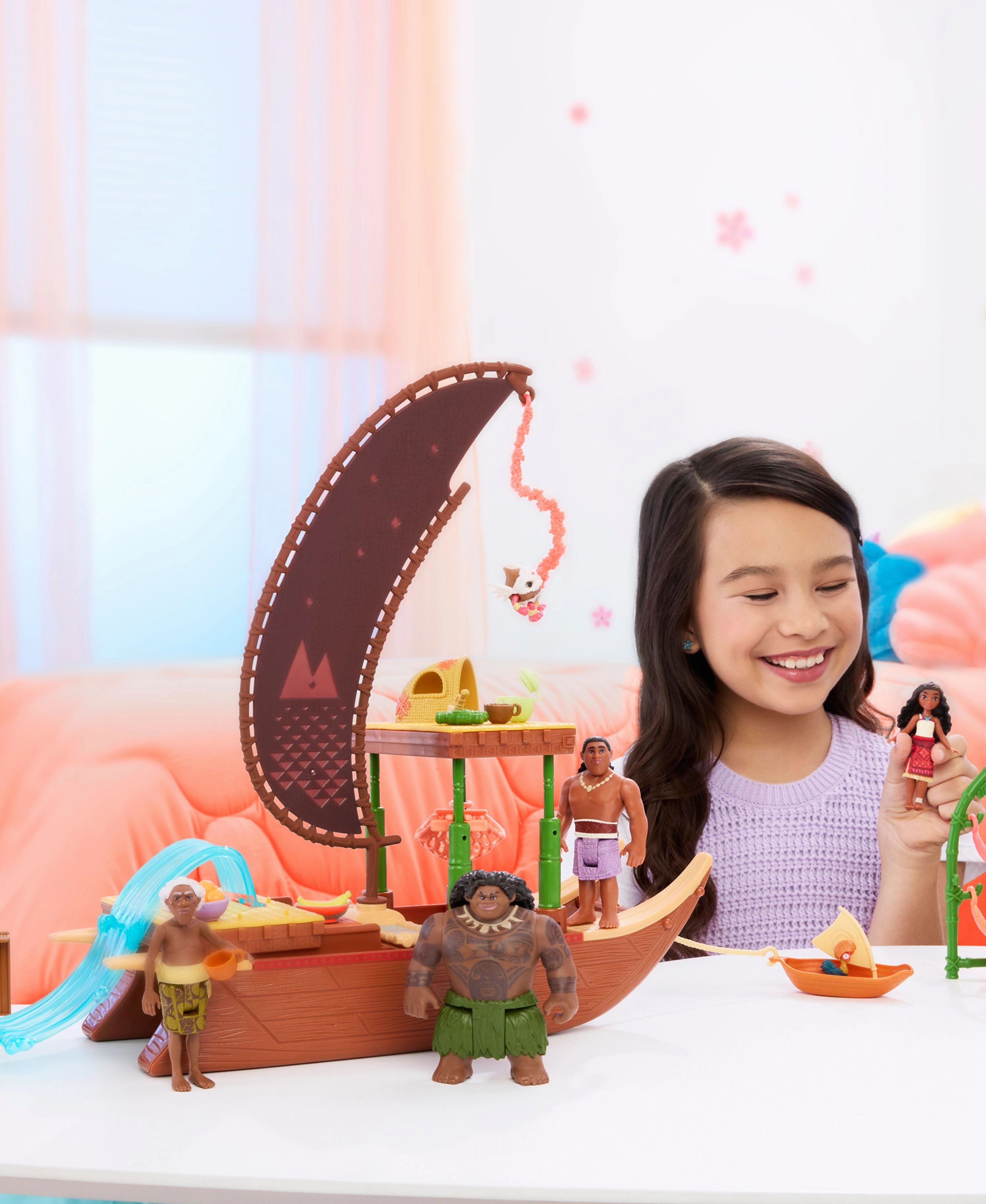 Disney Princess Moana 2 Canoe Crew Playset - Adventure Set