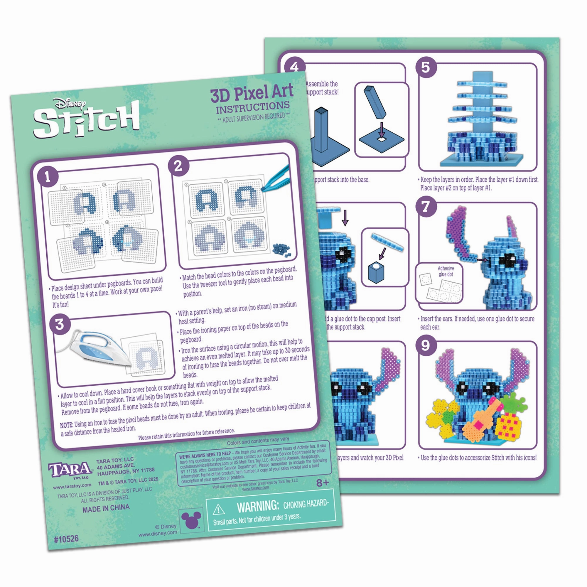 Disney Stitch 3D Pixel Art Adventure Set - 2500 Beads