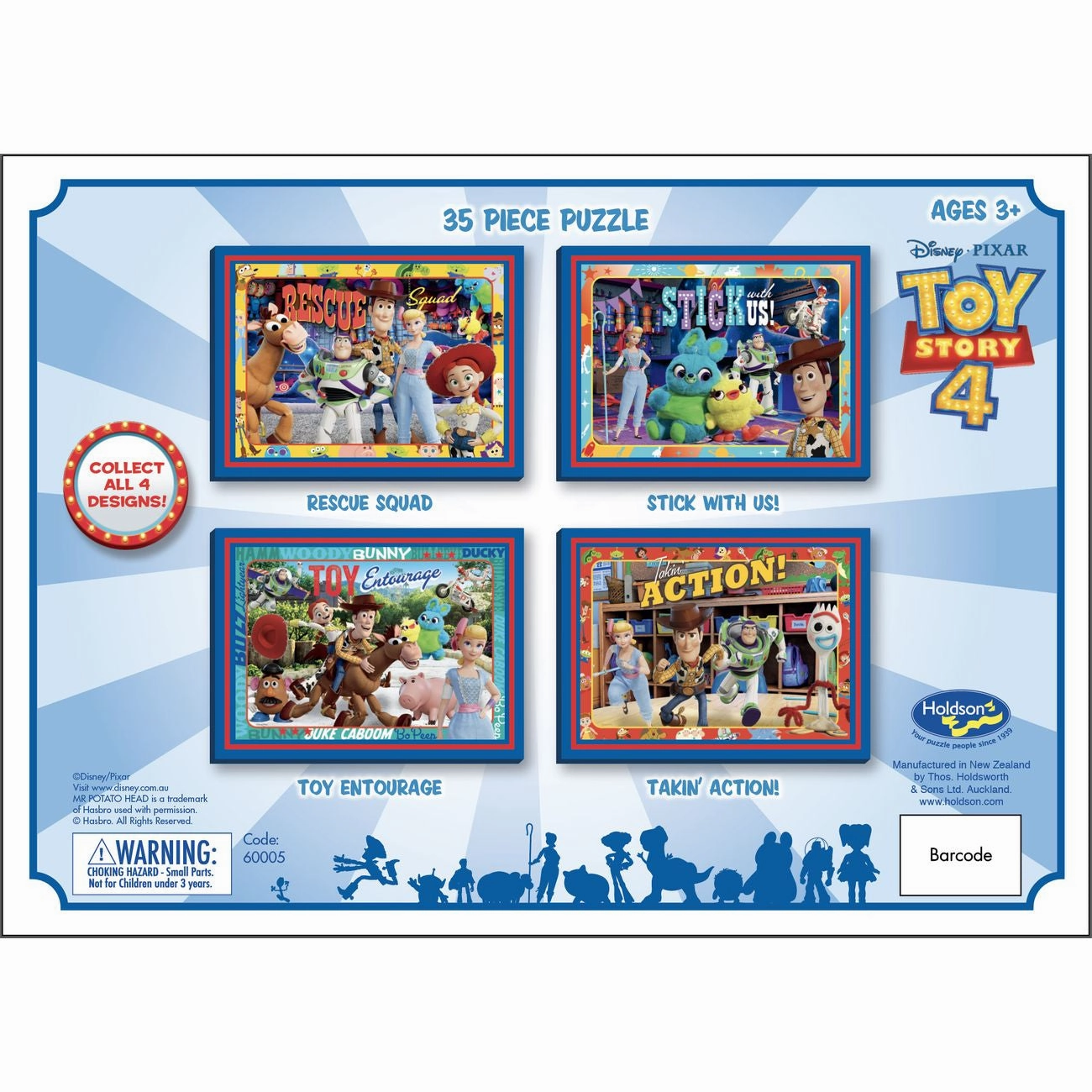 Disney Toy Story 4 35 Piece Piece Frame Tray Puzzle Assorted Styles