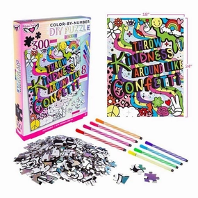 DIY Color-By-Number Puzzle - Throw Kindness like Confetti